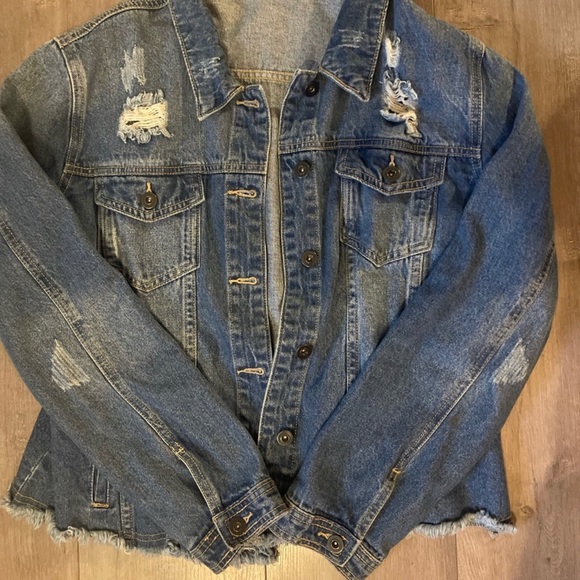 Distressed Denim Jacket - Picture 2 of 3
